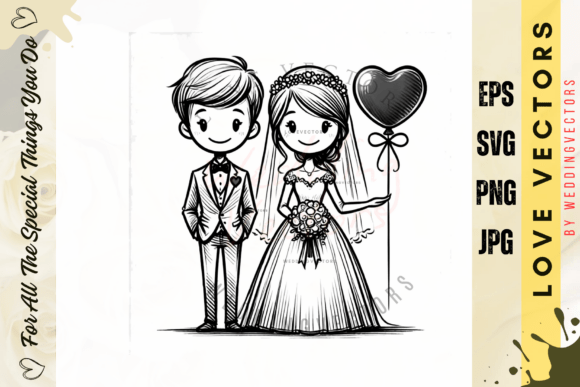 C3701: Crafting Timeless Romance in Vector Art