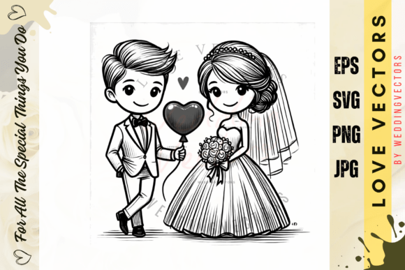 Capturing Matrimonial Bliss: The C3685 Vector Collection