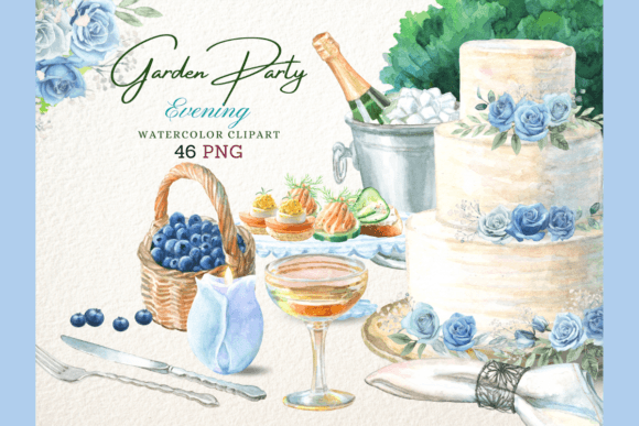 Designing Dreamy Events with Watercolor Blue Rose Elements