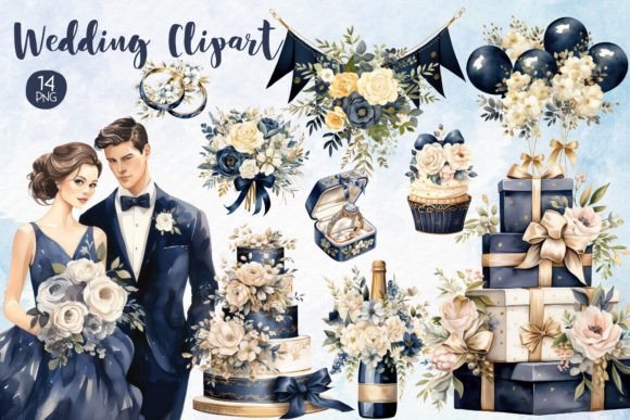 Designing Dreamy Nuptials: The Magic of Watercolor Clipart