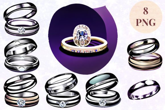 Elevate Wedding Projects with High-Resolution Clipart Assets