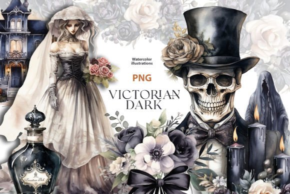 Watercolor Dark Victorian Wedding: A Designer's Moody Elegance