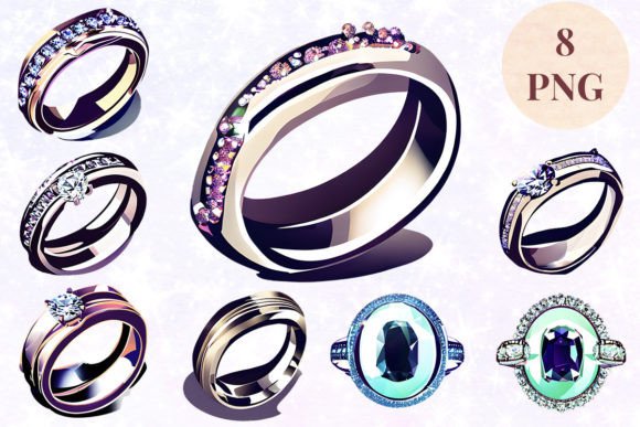 Wedding Ring 12 Clipart PNG: Instant Design Solutions