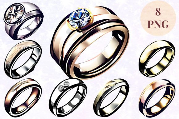 Wedding Ring 55 Clipart PNG: Elevate Your Creative Projects