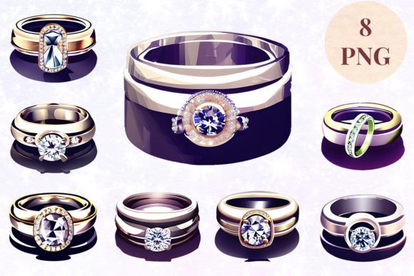 Wedding Ring 58 Clipart PNG: A Designer's Secret for Elegant Branding