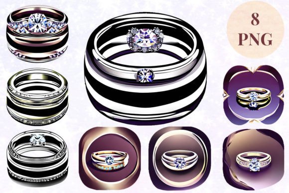 Wedding Ring 73 Clipart PNG: A Design Asset for Every Project