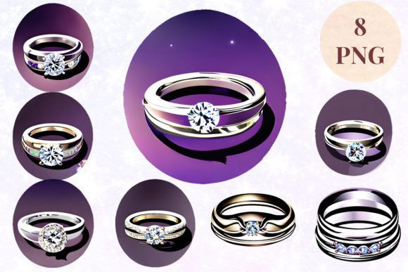 Wedding Ring 75 Clipart PNG: Elegant Design for Every Project