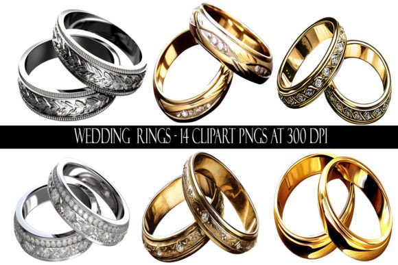 Wedding Ring Clipart for Stunning, Professional Designs